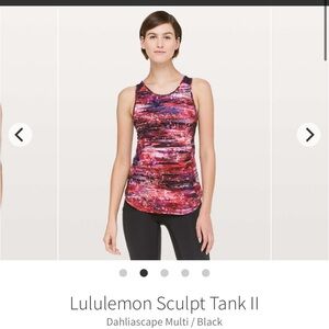 NWOT!! Lululemon Sculpt Tank ll